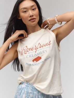 Pilcro Graphic Muscle Tank ~ L